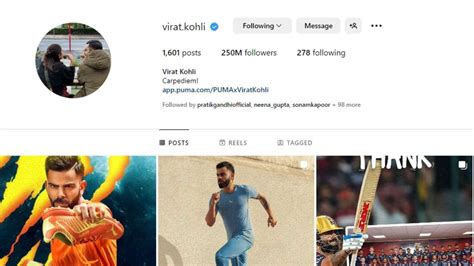 Virat Kohli Reaches 250 Million Instagram Followers First Indian To Reach The Mark Mykhel
