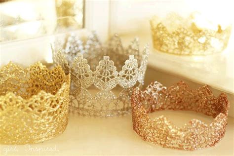 Princess Crowns Tutorial Girl Inspired Diy Lace Princess Crowns