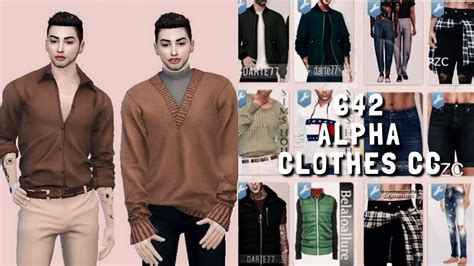 The Sims 4 642 Alpha Male Clothes Cc Cc Links