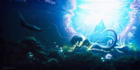 Erik Shoemaker Underwater Creature Manta Rays Sea Monsters Sun