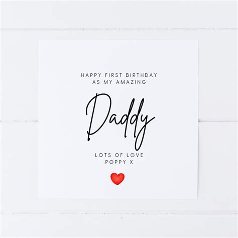 First Birthday As Daddy Cardnew Dad Cardcard From Etsy Uk