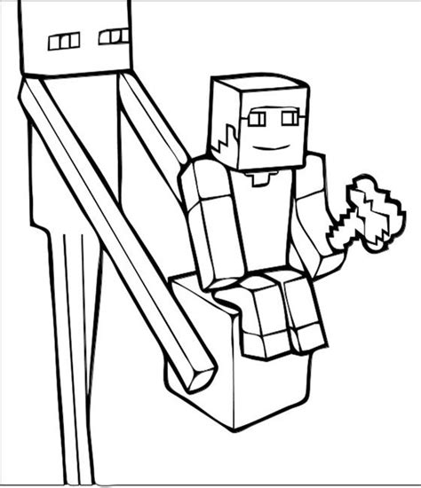Minecraft Coloring Pages Enderman At Free Printable