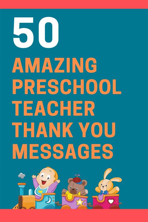 Thank you messages for teachers. 50 Thank You Messages for Preschool Teachers with Quotes ...