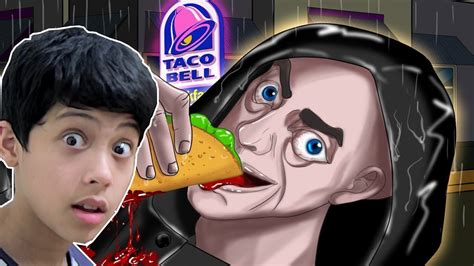I Dare You To Watch Me React To This Taco Bell Horror Animated Story Youtube