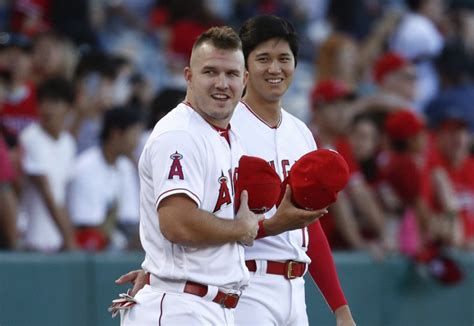 Angels Shohei Ohtani Mike Trout Named Among Top 3 For Major Awards