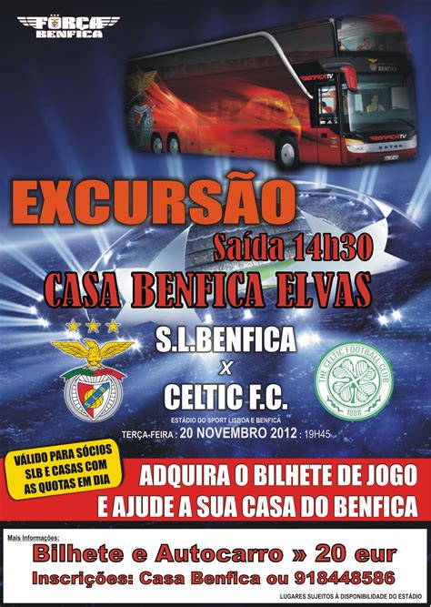 Saiba como assistir ao jogo ao vivo. Excursão Casa do Benfica Elvas, jogo Benfica - Celtic ...