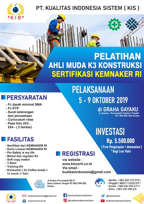Flyer Konstruksi Kudus Oktober Pt Kualitas Indonesia Sistem Kis My