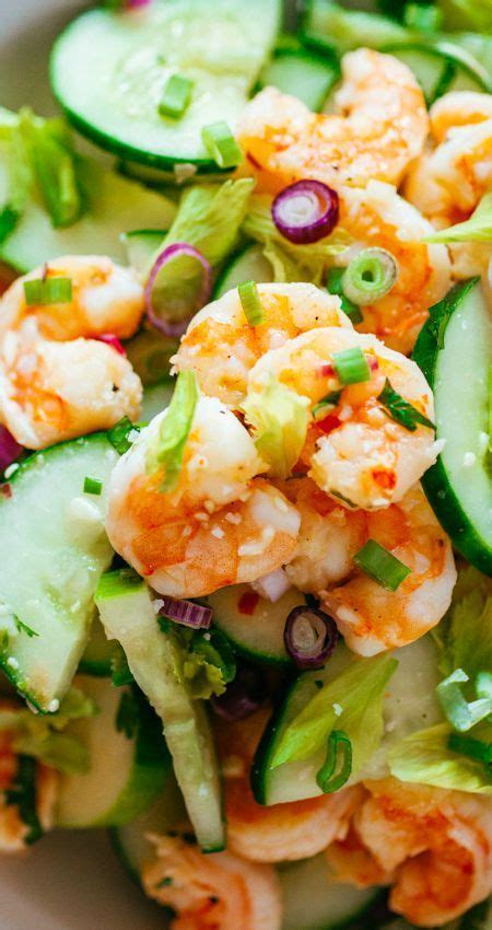 Shrimp And Cucumber Salad Recipe Cucumber Recipes Cooking Recipes Recipes