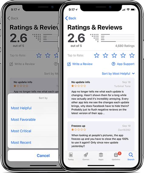 ios 11 3 finally allows sorting of app store reviews macrumors