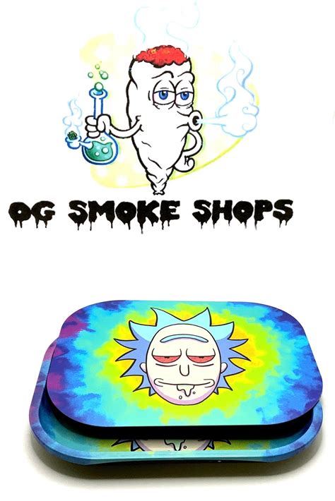 Rick And Morty Tie Dye Medium Rolling Tray With Magnetic Lid Etsy