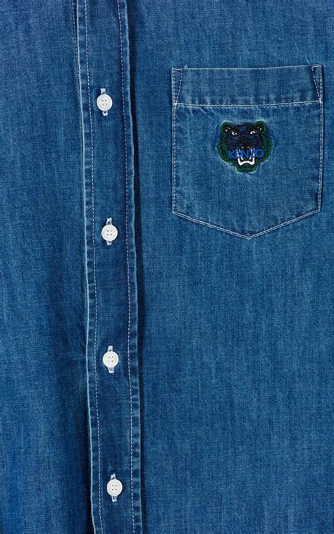 Chemises homme pour cette nouvelle saison, vicomte a. Kenzo Chemises | Homme Chemise Tigre en denim Bleu Marine ...