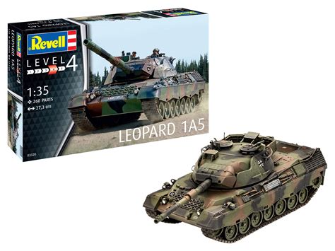 Revell 03320 Leopard 1a5 Tank Plastic Model Kit German Military 27cm