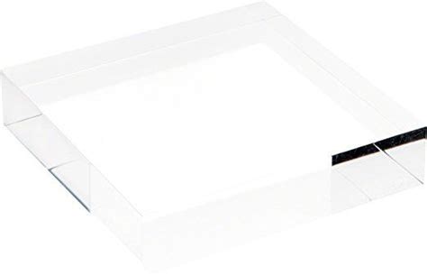 Plymor Clear Polished Acrylic Square Display Block 1 H X 4 W X 4 D