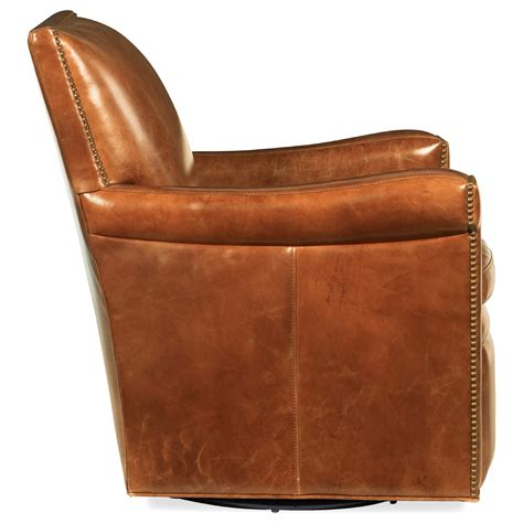 Hooker Furniture Jilian Cc419 Sw 085 Leather Swivel Club Chair With