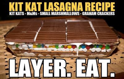 The label will usually tell you how many calories are contained in 100 grams or 100 millilitres of the food or drink, so you can compare the calorie content of different products. Fattie Facebook Recipes: The King of all Recipes: Kit Kat ...