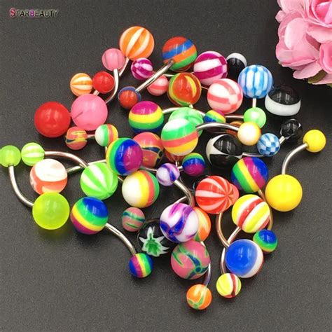 Factory Price Hot 1 Piece Mix Color Sexy Navel Belly Button Ring