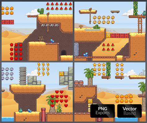 Maybe you would like to learn more about one of these? Seamless Desert Area Platformer Tileset | CartoonSmart.com