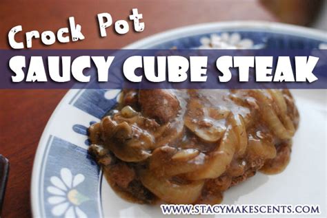 How to make crock pot cubed steak: Crock Pot Saucy Cube Steak - Humorous Homemaking