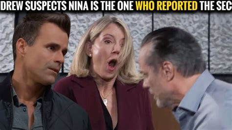 Drew Suspects Nina Is The One Who Reported The Sec Abc General Hospital