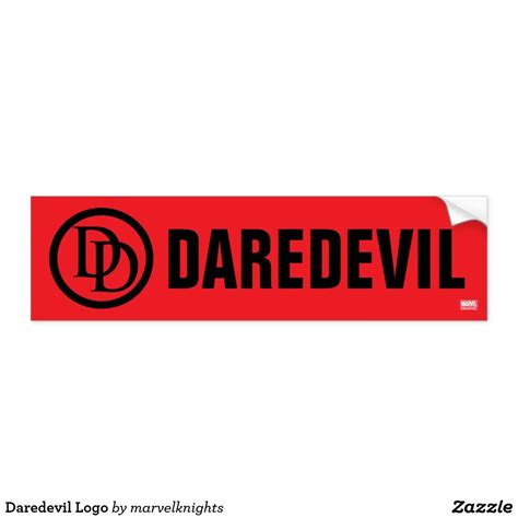 Daredevil Logo Bumper Sticker Bumper Stickers Daredevil