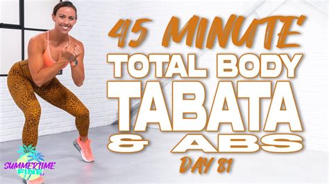 Minute Total Body Tabata Abs Workout The Learning Zone