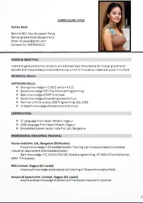 downloadable resume format   resume format