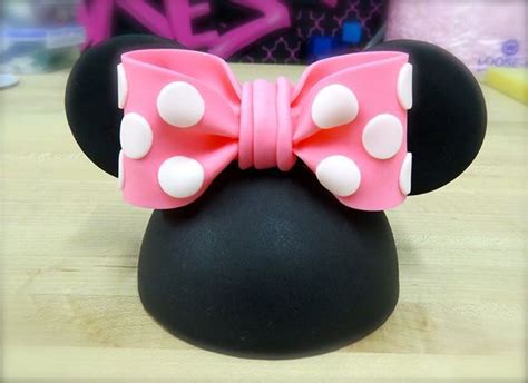Fondant Minnie Ears Cake Topper Minnie Mouse Party Minnie Ears 2nd