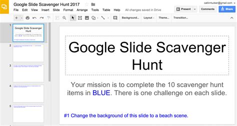 Unique cute google slide ideas. Google Slide Scavenger Hunt