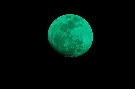A Green Moon On Wednesday Green Moon Dark Green Aesthetic Green