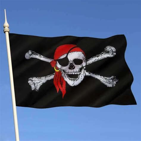 pirate flag 3x5 ft calico flag balloween jolly roger skull flag polyester banner flags and