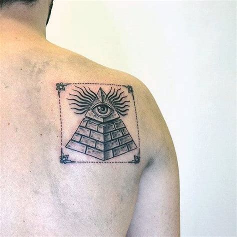 40 Pyramid Tattoo Designs For Men Ink Ideas With A Higher Purpose