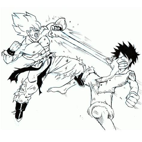 Son Goku Vs Monkey D Luffy By Vegerotto1 On Deviantart