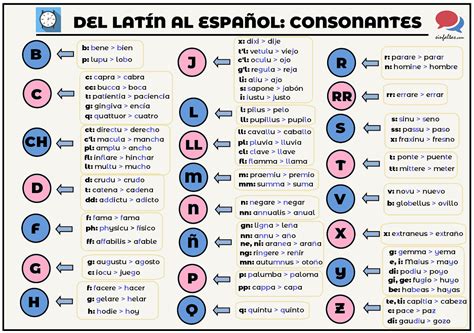 Del Latín Al Español Consonantes Consonantes Español Latin Español
