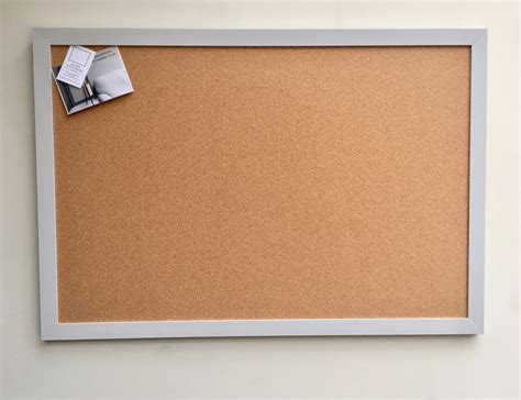 Giant Pin Board A Large Cork Notice Board With Grey Frame Painted In