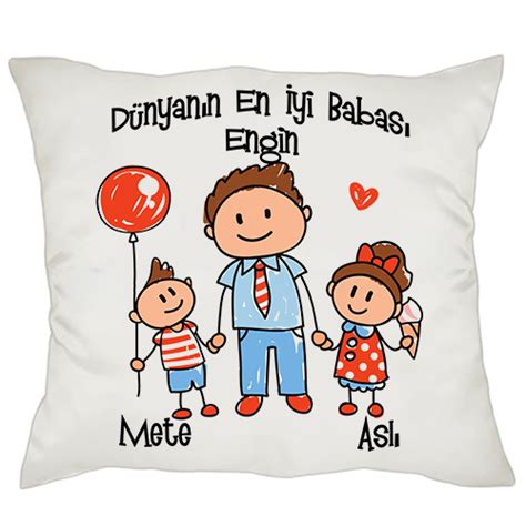 19 haziran 2016 babalar gününe hediye fikirlerimizle fırtına gibi bir giriş yaptık! Babalar Günü Hediyesi İsimli Yastık, Babaya Hediye