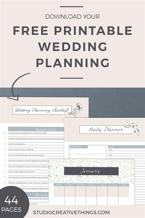 Free Printable Wedding Planner Kit Printable Templates