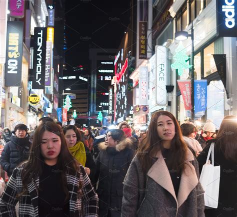 People In Walking Street South Korea ~ People Photos ~ Creative Market