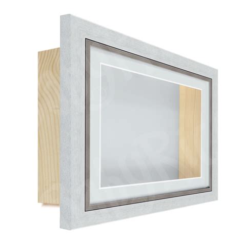 Extra Deep Shadow Box Display Frame For 3d Framing Object Silver With
