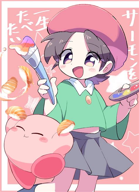 Kirby And Adeleine Kirby Drawn By Syuya Danbooru