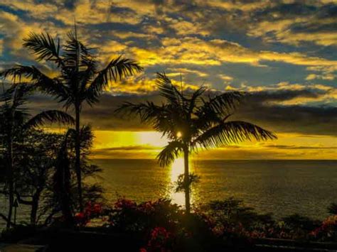 Hawaiian Sunset On The Big Island Hawaii Island Recovery Addiction