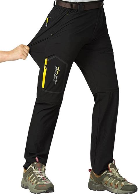 Mens Limited Time Trial Price Hiking Stretch Pants Convertible Dry Quick Lightweight Zip