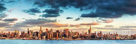 New York City Panorama At Sunrise Photograph By Thomas Jones