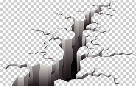 Crack In The Ground Earthquake Illustration Png Clipart Angle Art