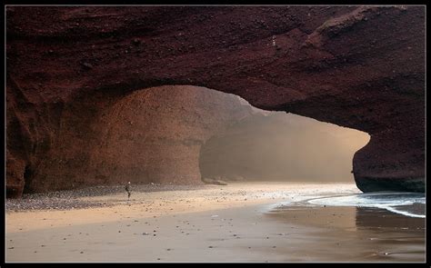 Beautiful Natural Arch On Legzira Beach In Morocco