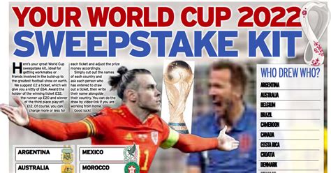 World Cup 2022 Sweepstake Kit Download Your Free Print At Home Kit For