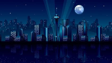 1920x1080px 1080p Free Download City Under Moonlight Fantasy Moon