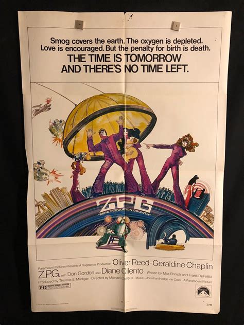 original 1972 z p g zero population growth one sheet movie etsy