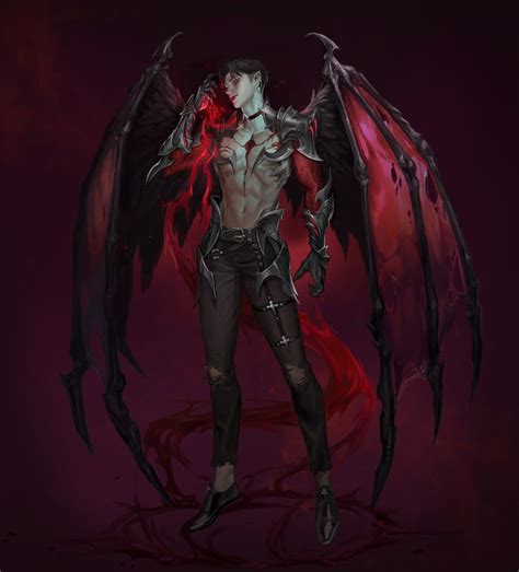 Pin By 미믹 On 채색 Fantasy Art Men Fantasy Demon Concept Art Characters