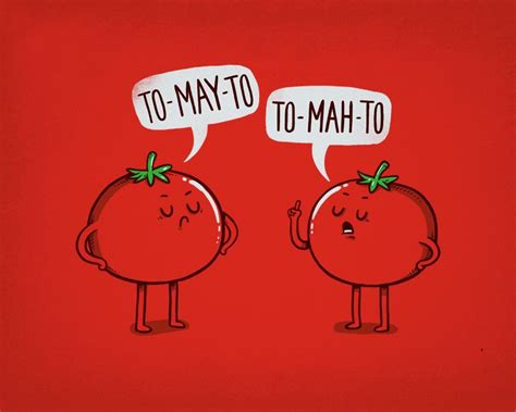 Tomato Argument Funny Vegetables Happy Drawing Cute Jokes