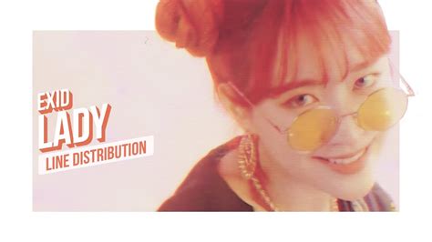 Exid Lady Line Distribution Color Coded 이엑스아이디 내일해 Youtube